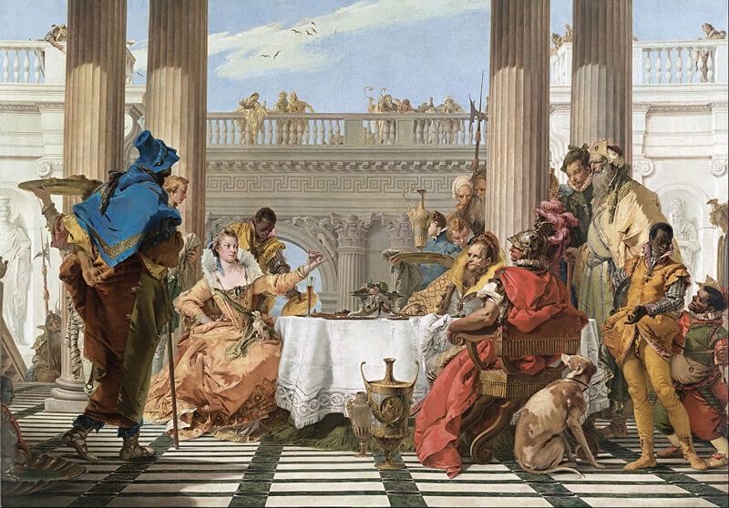 クレオパトラの饗宴をモチーフとした絵画