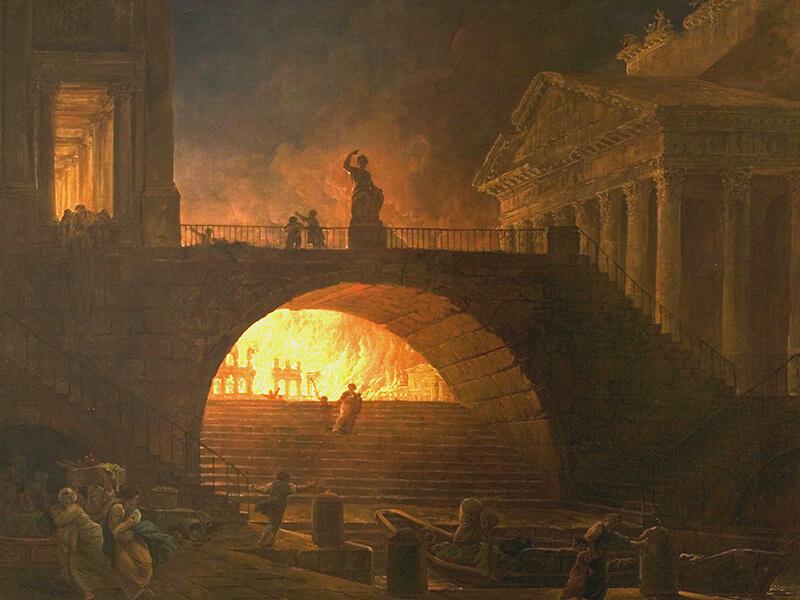 ローマ大火の絵画